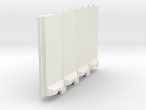 1-100 Concrete T-Wall Section Set in Basic Nylon Plastic