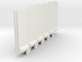 1-144 Concrete T-Wall Section Set in Basic Nylon Plastic