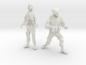 1-24 Military Zombie Set 4 in Basic Nylon Plastic