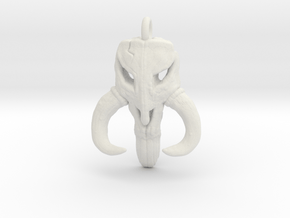 Mandalorian Mythosaur Skull pendant all materials in Basic Nylon Plastic
