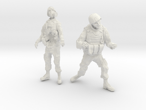 1-18 Military Zombie Set 4 in Basic Nylon Plastic