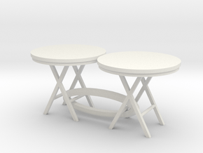 c-1-35 cafe tables  1/35 scale in Basic Nylon Plastic
