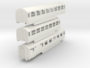 0-87-lner-silver-jubilee-E-F-G-triplet-coach in Basic Nylon Plastic