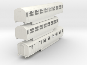 o-76-lner-silver-jubilee-E-F-G-triplet-coach in Basic Nylon Plastic