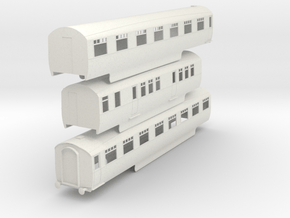 0-43-lner-silver-jubilee-C-D-triplet-coach in Basic Nylon Plastic