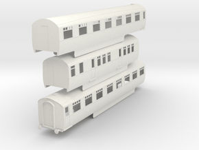 0-32-lner-silver-jubilee-C-D-triplet-coach in Basic Nylon Plastic