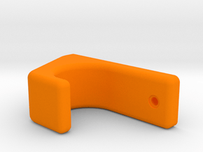 Super Strong Wall Hook in Orange Smooth Versatile Plastic