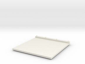 TA02 PLAIN REAR WHEEL MUD FLAP 1-24 SCALE in White Natural Versatile Plastic