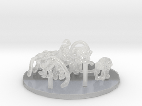 Squirrel Monkey set 1:43 eight different pieces in Clear Ultra Fine Detail Plastic