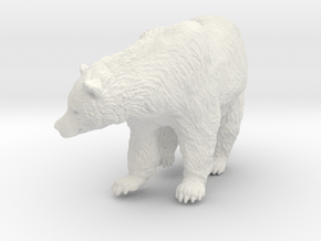 Grizzly Bear 1:43 Female standing in waterfall in White Natural Versatile Plastic
