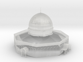 Al-Aqsa Mosque Dome of Rock masjid  in Clear Ultra Fine Detail Plastic