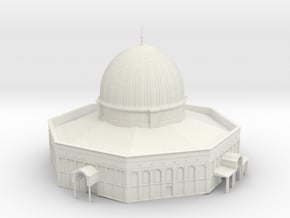 Al-Aqsa Mosque Dome of Rock masjid -SMALL in White Natural Versatile Plastic