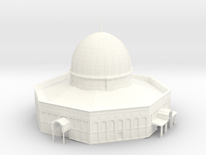 Al-Aqsa Mosque Dome of Rock masjid -SMALL in White Premium Versatile Plastic