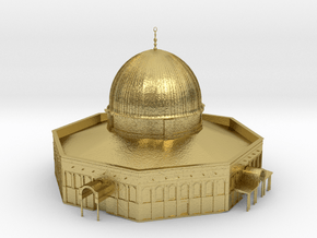 Al-Aqsa Mosque Dome of Rock masjid -SMALL in Natural Brass