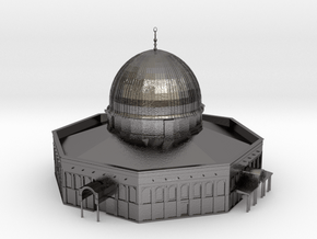 Al-Aqsa Mosque Dome of Rock masjid -SMALL in Processed Stainless Steel 316L (BJT)