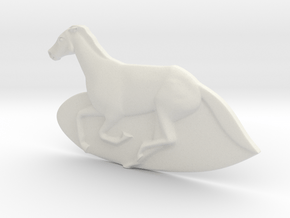 horse in White Natural Versatile Plastic