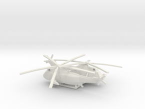 Sikorsky SH-3 Sea King in White Natural Versatile Plastic: 6mm