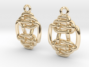Double knot in 14k Gold Plated Brass