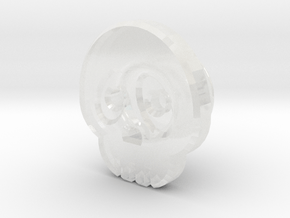 Crocs_recognition_pin_-_Skull in Clear Ultra Fine Detail Plastic