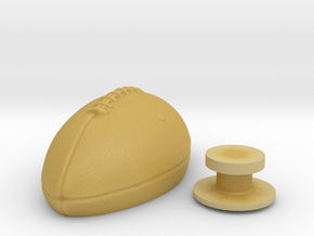 Football_charms_v3 in Tan Fine Detail Plastic