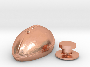 Football_charms_v3 in Natural Copper
