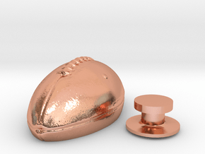 Football_charms_v3 in Polished Copper