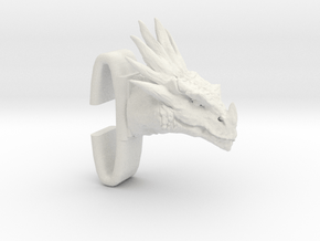 Dragon_Croc_Strap_Charm in White Natural TPE (SLS)