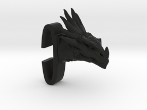 Dragon_Croc_Strap_Charm in Black Natural TPE (SLS)