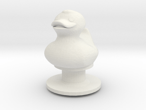 Duck_Croc_Charm in White Natural Versatile Plastic