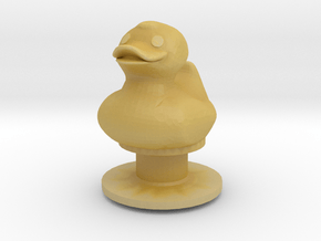 Duck_Croc_Charm in Tan Fine Detail Plastic