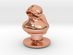 Duck_Croc_Charm in Polished Copper