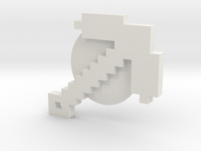 Minecraft jibbet Crocs Charm in White Natural TPE (SLS)