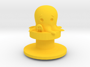 octo croc  in Yellow Smooth Versatile Plastic