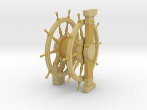 1/64 Ship's Wheel (Helm) for Ships-of-the-Line in Tan Fine Detail Plastic