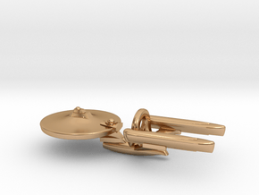 ISS Enterprise (NCC-1701) in Polished Bronze