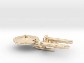 ISS Enterprise (NCC-1701) in 14k Gold Plated Brass