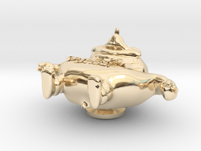Fat Knuckels Crocs Charm in 14k Gold Plated Brass
