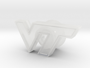 VT Crocs Charm in Clear Ultra Fine Detail Plastic