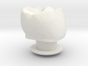 Tooth Jibbit Charm in White Natural TPE (SLS)