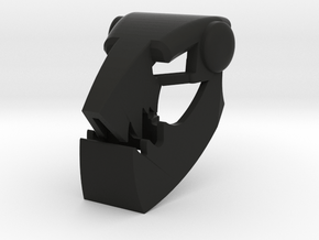 Proto Miru Lewa Axe Mask v2 in Black Smooth Versatile Plastic