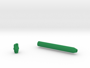 Smooth Marker Pen Grip - small without buttons in Green Smooth Versatile Plastic
