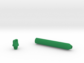 Smooth Marker Pen Grip - large with button in Green Smooth Versatile Plastic