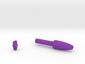 Smooth Conical Pen Grip - small without button in Purple Smooth Versatile Plastic