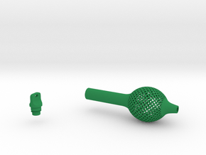 Textured Bulb Pen Grip - medium without button in Green Smooth Versatile Plastic