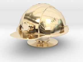  Construction Helmet CROCS CHARMS in 14k Gold Plated Brass