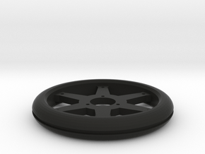 GRP Felge VI 1:8 für Gewichtsringe in Black Smooth Versatile Plastic