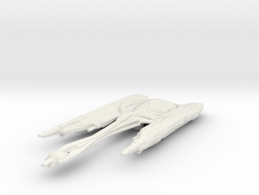 Klingon Qoj Class 1/15000 Attack Wing in White Natural Versatile Plastic