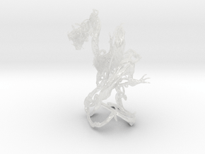 Dragon Tangle small in Clear Ultra Fine Detail Plastic