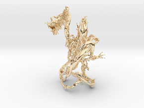 Dragon Tangle small in 14k Gold Plated Brass