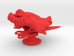 Cyberpunk Kitsune Charms in Red Smooth Versatile Plastic